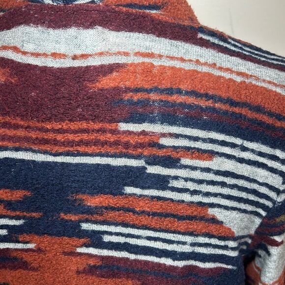 (3/$15) Lucky Brand Aztec print long cardigan sweater size small - Picture 5 of 11